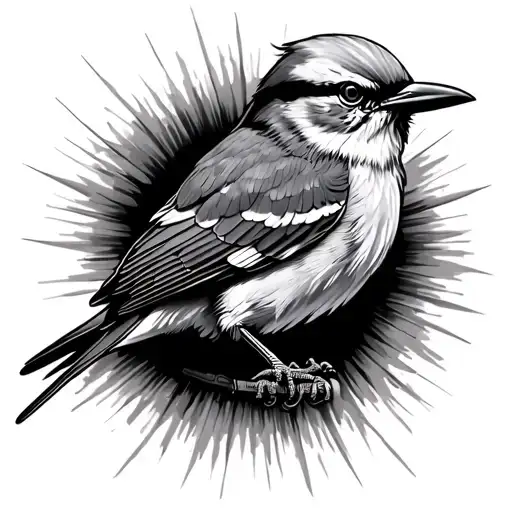 Eminem Mockingbird tattoo design idea
