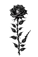 Rose Thorns tattoo design idea