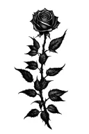 Rose Thorns tattoo design idea