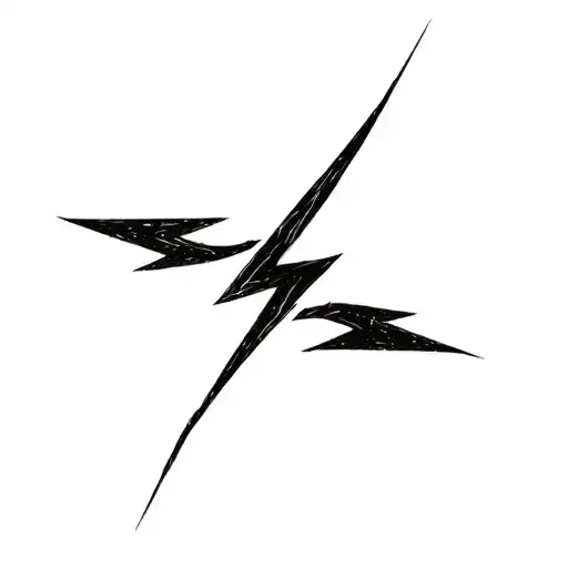 Filler Lightning Bolts tattoo design idea