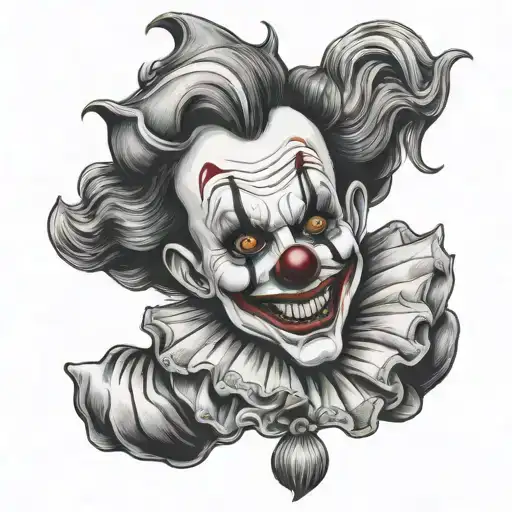 penny wise the clown tattoo design idea