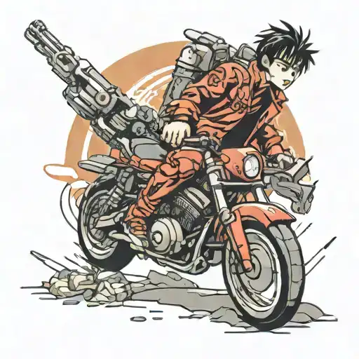 kaneda Akira anime tattoo design idea