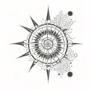 soleil tattoo design idea