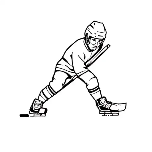 hockey tattoo design idea