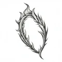 Filler Flames tattoo design idea