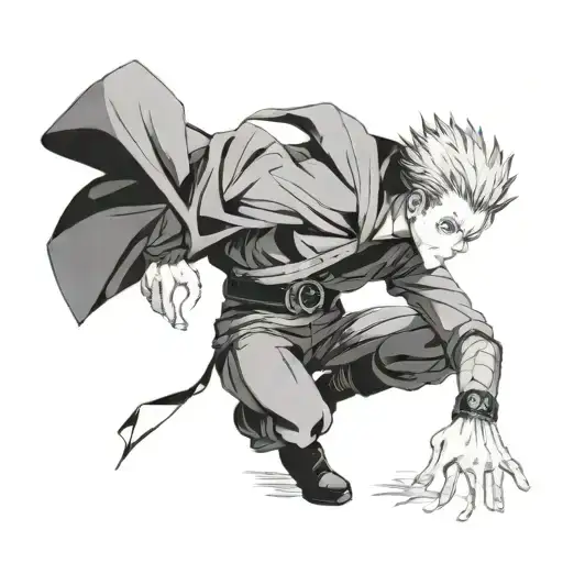Satoru Gojo, anime "Jujutsu Kaisen" tattoo design idea