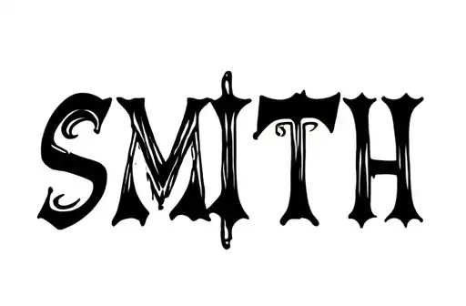 "SMITH" tattoo design idea