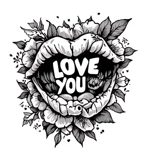 Fuck You Love You tattoo design idea