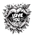 Fuck You Love You tattoo design idea