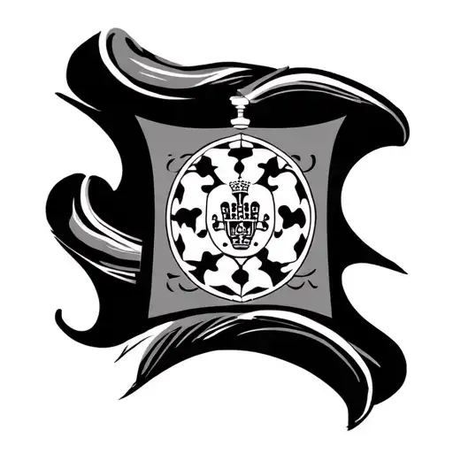 Spain and Portugal tattoo design idea