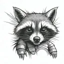 Rocket Racoon tattoo design idea