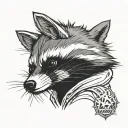 Rocket Racoon tattoo design idea