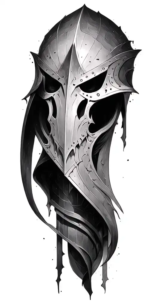 dark souls style art tattoo design idea