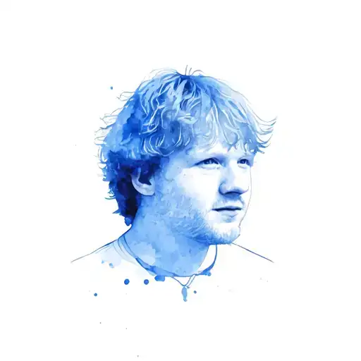 ed sheeran x album cover tattoo design idea