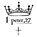 "1 peter 2:17" Crown and filagree tattoo design idea