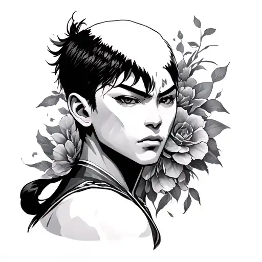 Baki Hanma tattoo design idea