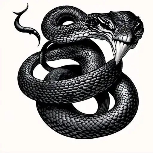 snake and libra tattoo design idea