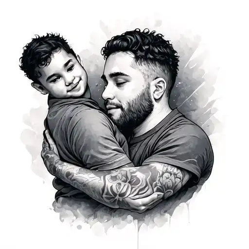 FATHERHOOD tattoo design idea