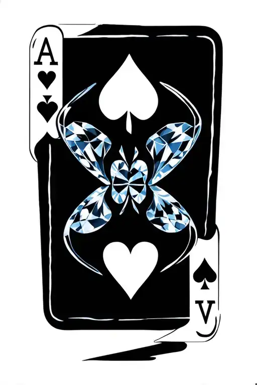 pocket aces, hearts and diamonds  tattoo design idea