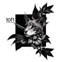 1of1 tattoo design idea