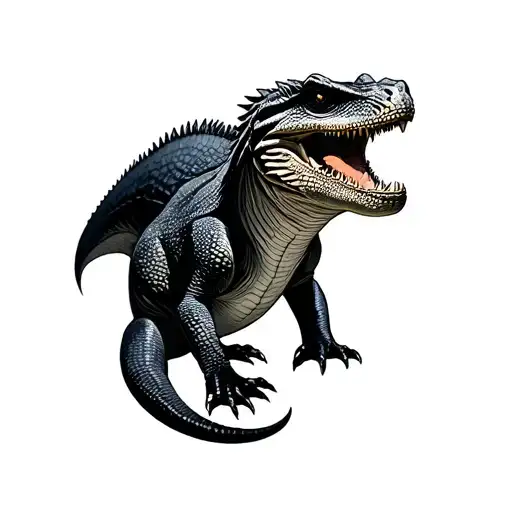 Komodo Dragon tattoo design idea