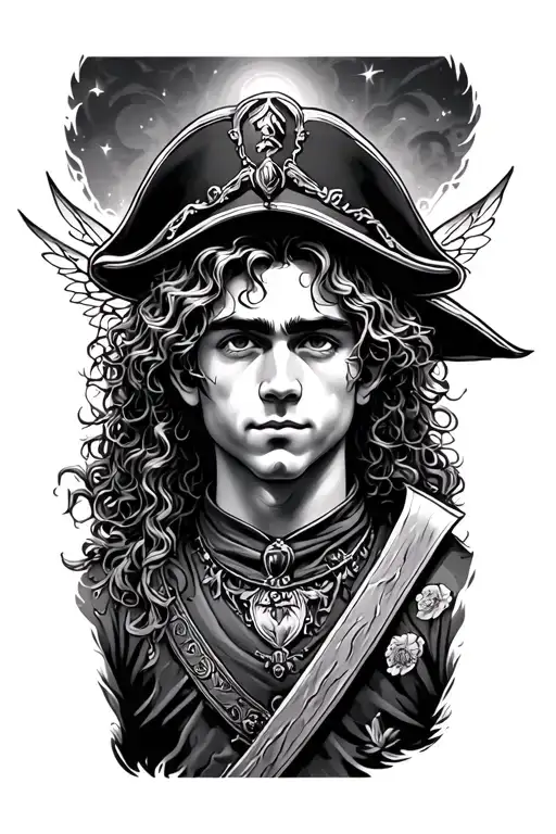 Neverland Lost Boys fairy captain hook tattoo design idea