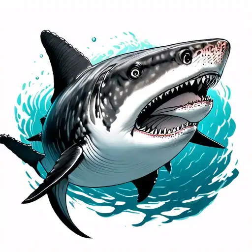 whale shark tattoo design idea