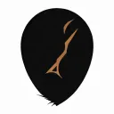 mixed elements of a scottish thistle, a phoenix, fire, the number 21, the letter s, Cyberpunk style tattoo design idea