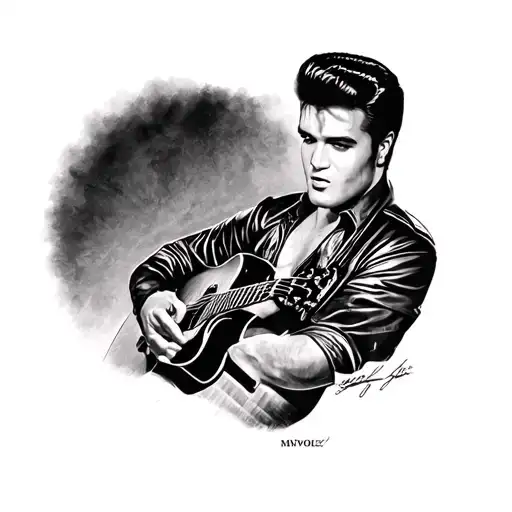 Elvis Presley tattoo design idea