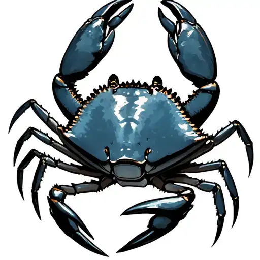Maryland blue claw crab. claw only tattoo design idea