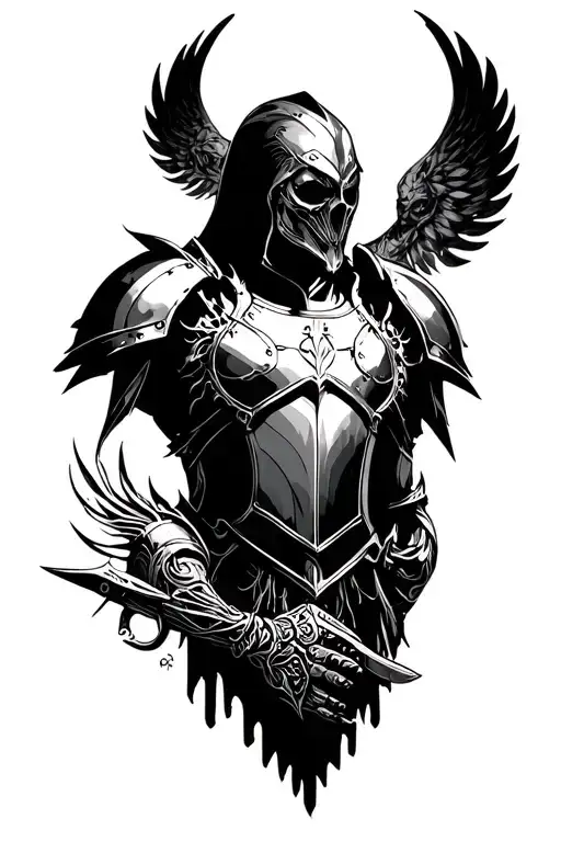 My faith is armored, my soul is steel tattoo design idea