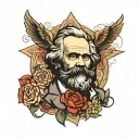 Karl marx tattoo design idea