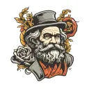 Karl marx tattoo design idea