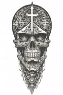 religion, war, life tattoo design idea