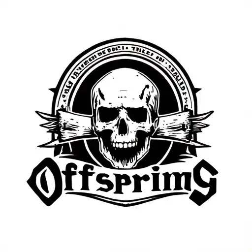 the Offspring band logo tattoo design idea