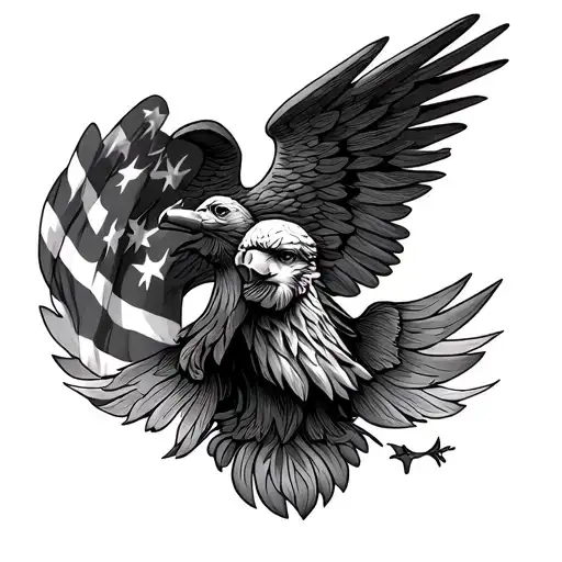 god American freedom family constitution  tattoo design idea
