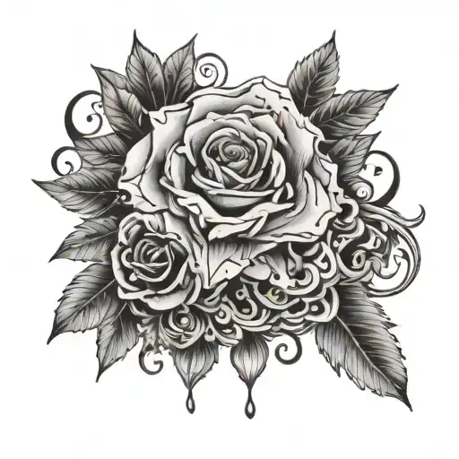 A bold and vibrant tattoo design featuring the name "Naomie," styled to stand out with eye-catching elements and dynami tattoo design idea