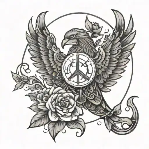 Find peace in the things you can't change  tattoo design idea