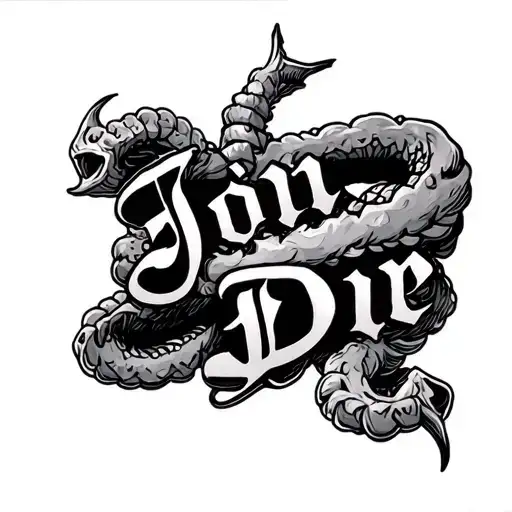 Join Or Die tattoo design idea
