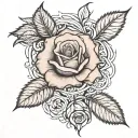 i want a realistic tattoo design rose like the ones showen here with black and white the throns must be visiblebelosrose tattoo design idea