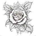 i want a realistic tattoo design rose like the ones showen here with black and white the throns must be visiblebelosrose tattoo design idea