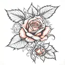 i want a realistic tattoo design rose like the ones showen here with black and white the throns must be visiblebelosrose tattoo design idea