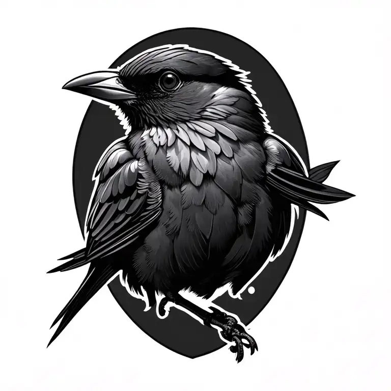 black bird on my shoulder tattoo tattoo design idea