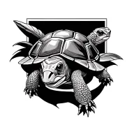tortoise tattoo design idea