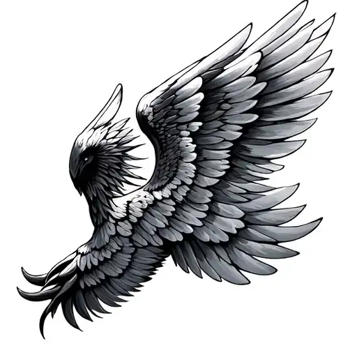 wings tattoo design idea