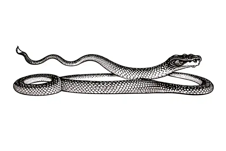 king snake tattoo design idea