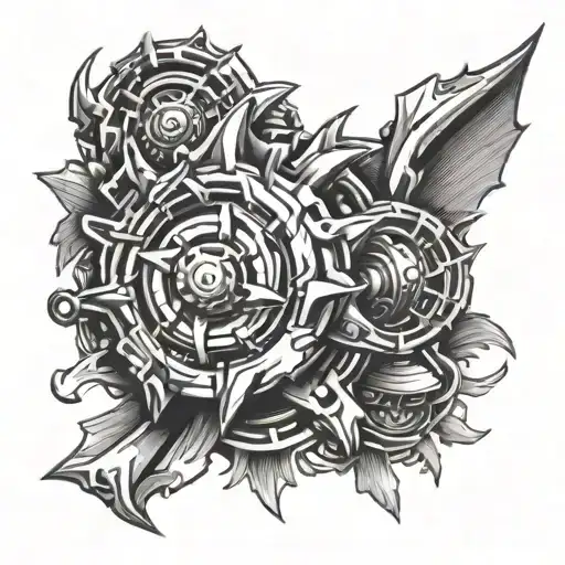 beyblade tattoo design idea