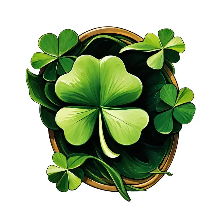 shamrock tattoo design idea