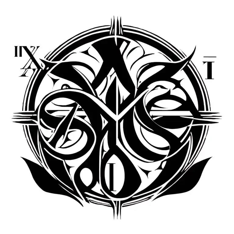 Date In Roman Numerals tattoo design idea