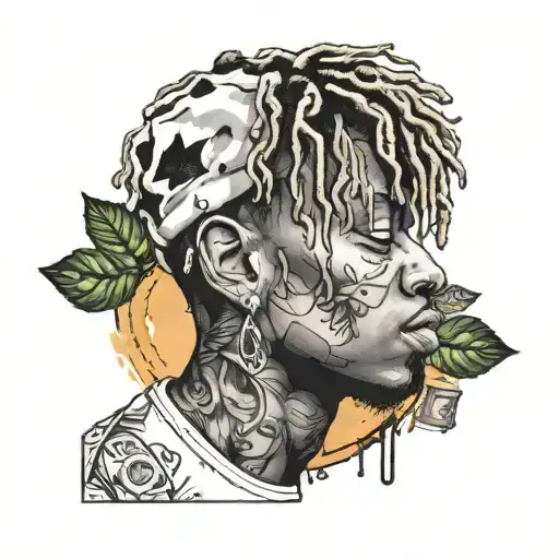 juice wrld tattoo design idea